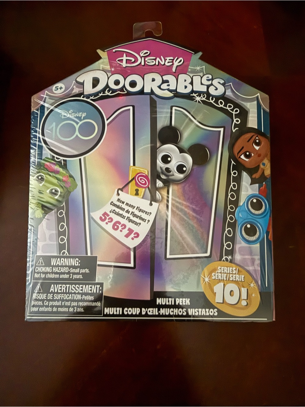 Disney Doorables Series 10 Multi Peek Toy - Iridescent Purple & Blue